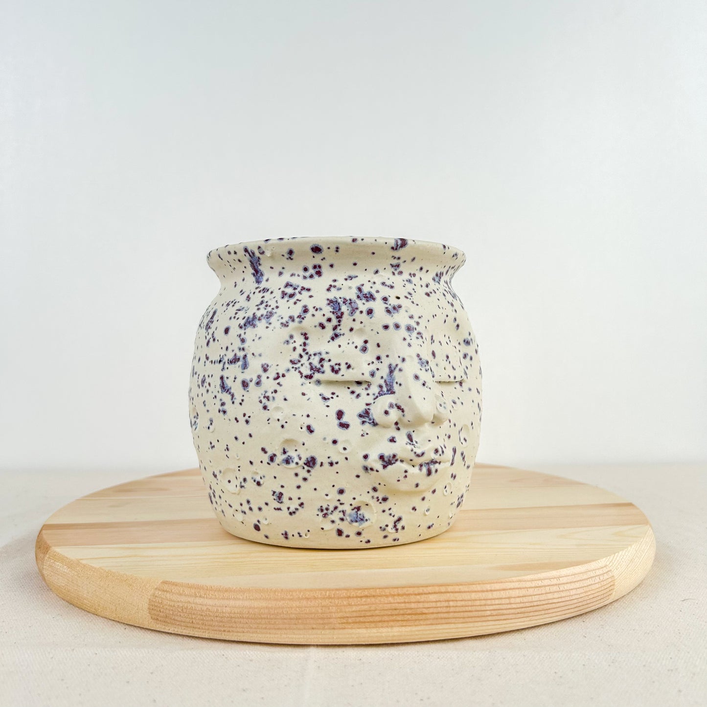 Indigo Rain Moon Pot Lg 006