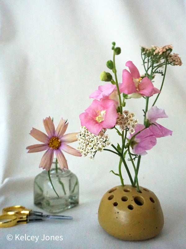 Speckled Yellow Ceramic Frog